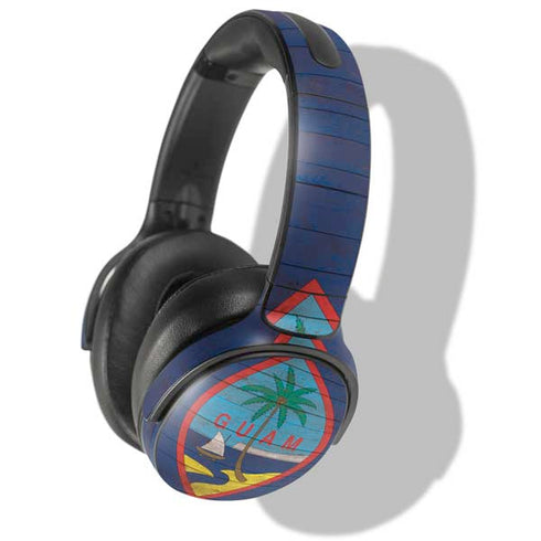 Guam Flag Dark Wood Skullcandy Venue Skin